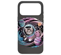 Custodia per iPhone 17 Pro Max Avventure Spaziali con un Micio