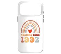 Custodia per iPhone 17 Pro Max Awesome Since 1992 34th Birthday Boho Rainbow 34 Years Old