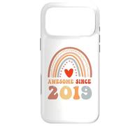 Custodia per iPhone 17 Pro Max Awesome Since 2019 7th Birthday Boho Rainbow 7 Years Old