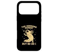 Custodia per iPhone 17 Pro Max Axolotl Divertente The Horrors Persist But So Do I