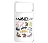 Custodia per iPhone 17 Pro Max Axolotls of The World Axolotl Morphs Chart Ragazzi Ragazze Bambini