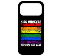 Custodia per iPhone 17 Pro Max bacia chi vuoi Bandiera arcobaleno LGBTQI