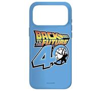 Custodia per iPhone 17 Pro Max Back To The Future 40th Anniversary Clock Tower Logo