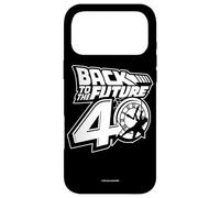 Custodia per iPhone 17 Pro Max Back To The Future 40th Anniversary Logo Black And White