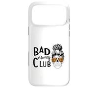 Custodia per iPhone 17 Pro Max Bad Moms Club Skull Funny Daying Festa della mamma