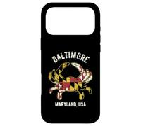 Custodia per iPhone 17 Pro Max Baltimora Maryland USA Granchio vintage stile invecchiato design