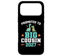 Custodia per iPhone 17 Pro Max Bambini promossi a Big Cousin 2027 Dinosaur New Baby Shower