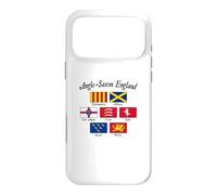 Custodia per iPhone 17 Pro Max Bandiera anglosassone regni d'Inghilterra scritta nera