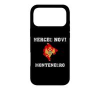 Custodia per iPhone 17 Pro Max Bandiera del Montenegro Distressed Herceg Novi Pride