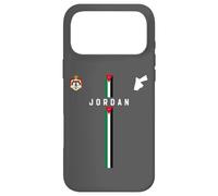 Custodia per iPhone 17 Pro Max Bandiera della Giordania, Silhouette mappa di Jordan, Stemma