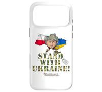 Custodia per iPhone 17 Pro Max Bandiera della Polonia Selenskyj cane Stand with Ucraina