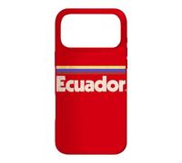 Custodia per iPhone 17 Pro Max Bandiera Ecuador retrò rosso