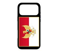 Custodia per iPhone 17 Pro Max Bandiera indonesiana con stemma dell'Indonesia