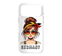 Custodia per iPhone 17 Pro Max Bandiera tedesca Deutsches Mädchen Deutschland