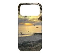 Custodia per iPhone 17 Pro Max Barbados Golden Sunset Beach, paradiso per le vacanze tropicali
