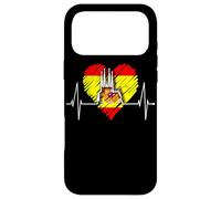 Custodia per iPhone 17 Pro Max Barcellona Skyline Heartbeat Spagna Bandiera Sagrada Familia