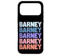 Custodia per iPhone 17 Pro Max Barney Funny Modern Repetitive Text Design First Name Barney