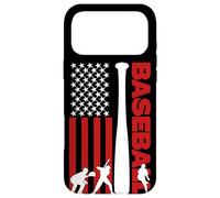 Custodia per iPhone 17 Pro Max Baseball Bat American Flag USA Sports
