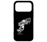 Custodia per iPhone 17 Pro Max Basket Raccoon Slam Dunk Con Occhiali Da Sole