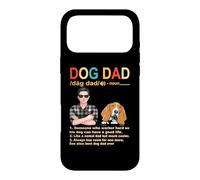 Custodia per iPhone 17 Pro Max Basset Hound Dog Dad Definition Funny Fathers Day