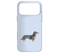 Custodia per iPhone 17 Pro Max Bassotto A Capelli Lunghi Nero E Crema