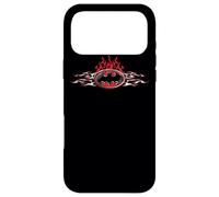 Custodia per iPhone 17 Pro Max Batman Steel Flames Logo