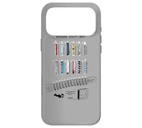Custodia per iPhone 17 Pro Max Batman Utility Belt Schematic
