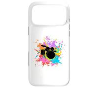 Custodia per iPhone 17 Pro Max Batteria uomo color retrò idea regalo batterista drums