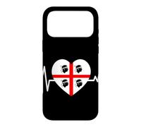 Custodia per iPhone 17 Pro Max Battito Sardo Sardegna Cuore Quattro Mori Orgoglio Sardo