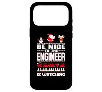 Custodia per iPhone 17 Pro Max Be Nice To The Engineer Santa Is Watching Funny Christmas