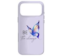 Custodia per iPhone 17 Pro Max Be the Change Butterfly Tee Growth Mindset maglietta per ragazze
