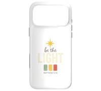 Custodia per iPhone 17 Pro Max Be The Light, Matthew 5:14 Retro Star Christian