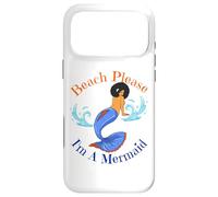 Custodia per iPhone 17 Pro Max Beach Please I'm A Mermaid Funny Black Sirene Donne Ragazze