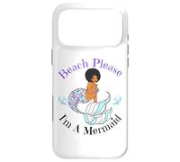 Custodia per iPhone 17 Pro Max Beach Please I'm A Mermaid Funny Black Sirene Donne Ragazze