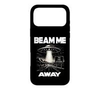 Custodia per iPhone 17 Pro Max BEAM ME AWAY UFO Alien Abduction Fantascienza Space Ship