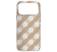 Custodia per iPhone 17 Pro Max Beige Brown Curves Teardrop Circles Symmetry Pattern