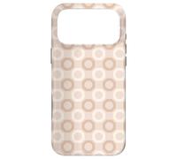 Custodia per iPhone 17 Pro Max Beige Light Brown Classic Geometric Honeycomb pattern