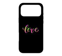 Custodia per iPhone 17 Pro Max Bella parola d'amore in rosa e verde