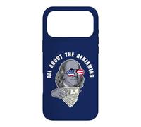 Custodia per iPhone 17 Pro Max Ben Franklin divertente Tutto sui Benjamins