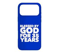 Custodia per iPhone 17 Pro Max Benedetto da Dio per 35 anni 35 ° grande festa di compleanno