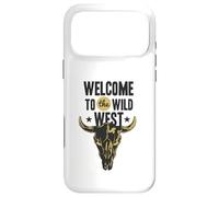 Custodia per iPhone 17 Pro Max Benvenuti al Wild West Bull Skull Vintage Western Logo