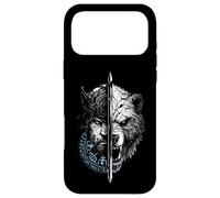 Custodia per iPhone 17 Pro Max Berserk Orso Guerriero Odino Rune Bussola Norrena Vichingo