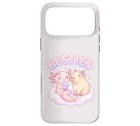 Custodia per iPhone 17 Pro Max Besties Axolotl Capybara Bubble Tea Carino Kawaii Anime Animale