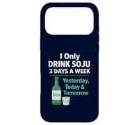 Custodia per iPhone 17 Pro Max Bevo solo soju 3 giorni a settimana divertente coreano alcol umorismo
