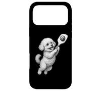 Custodia per iPhone 17 Pro Max Bichon Frise - Palla da pickleball, per amanti dei cani