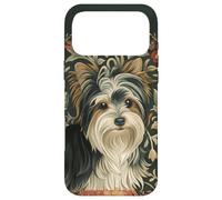 Custodia per iPhone 17 Pro Max Biewer Terrier William Morris Ispirato Floreale