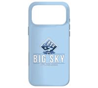 Custodia per iPhone 17 Pro Max Big Sky Montana Retro Mountain River Vintage Sci Escursionismo