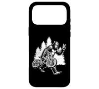 Custodia per iPhone 17 Pro Max Bigfoot Riding Bicycle Vintage Mountain Biking Bigfoot Biker