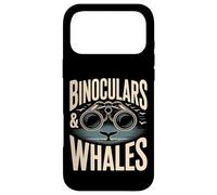 Custodia per iPhone 17 Pro Max Binocoli E Balene Amante Osservazione Balene