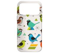 Custodia per iPhone 17 Pro Max Bird Art Mid Century Midcentury Retro Atomic Age Space